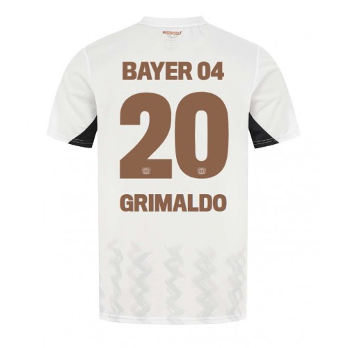 Pánský Fotbalový dres Bayer Leverkusen Alejandro Grimaldo #20 2024-25 Venkovní Krátký Rukáv